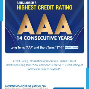Highest Credit Rating AAA for the 14th Consecutive year